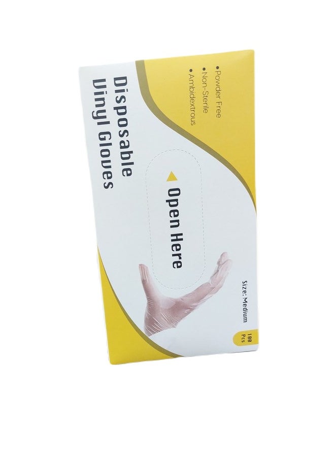 SKY MELD - Vinyl Gloves PF Clear - Powder-Free, Transparent, Disposable gloves - Image 1