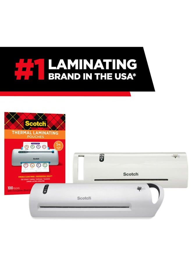 Scotch  Thermal Laminating Pouches, 5 Mil Thick For Extra Protection, 100-Pack, 8.9 X 11.4 Inches, Letter Size Sheets, Clear (Tp5854-100) - Image 5