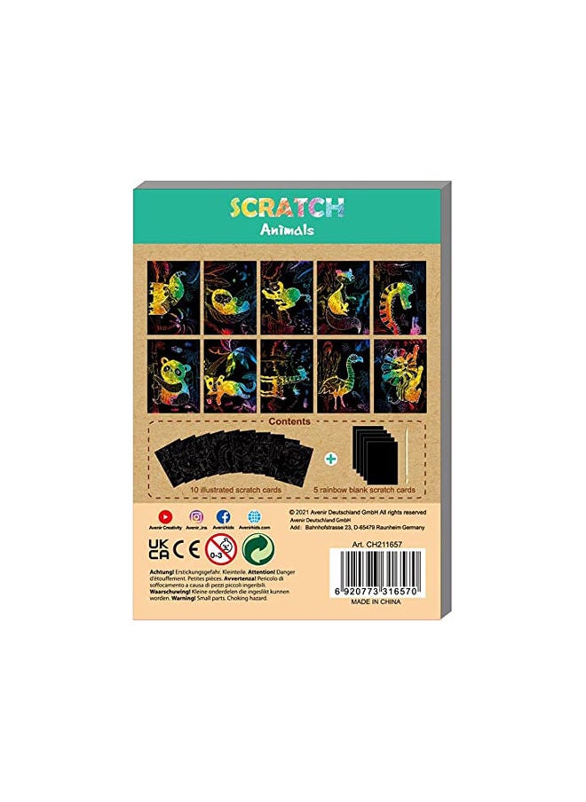 Avenir Mini Scratch Book-Forest Animals 