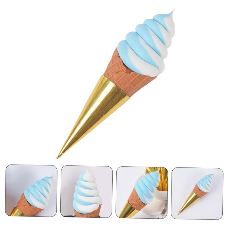 Lifelike Artificial Ice Cream Cone Model For Home Decor Photography Display - Image 4