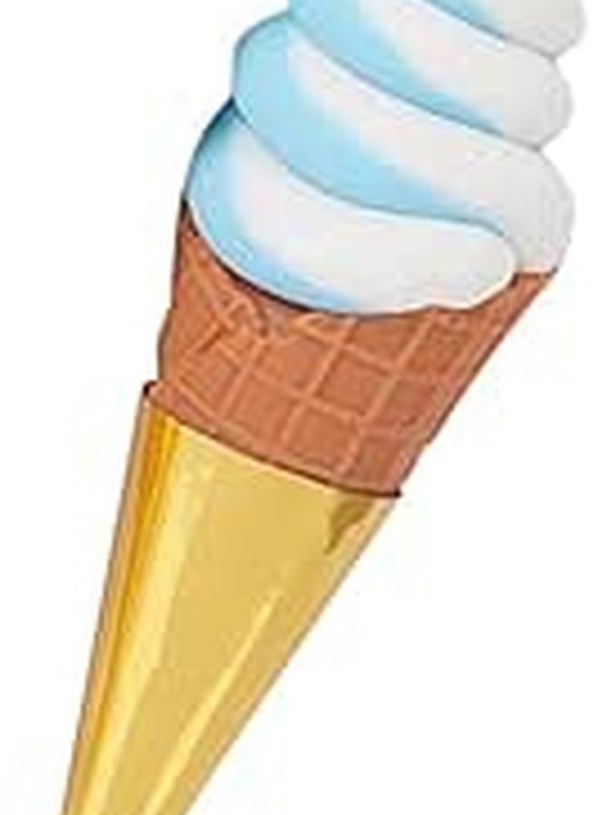 Lifelike Artificial Ice Cream Cone Model For Home Decor Photography Display - Image 1