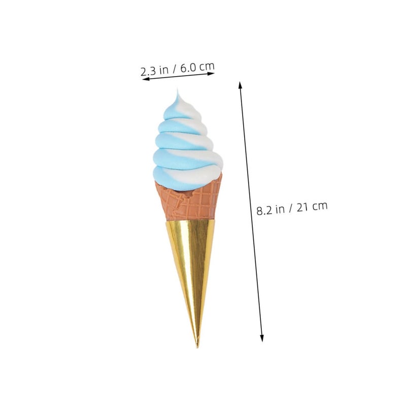 Lifelike Artificial Ice Cream Cone Model For Home Decor Photography Display - Image 5