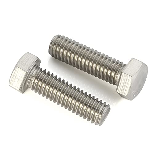 MewuDecor M8-1.25 x 30mm Hex Head Bolts Hexagon Screws, 304 Stainless Steel 18-8, Plain Finish, Fully Threaded, 20 PCS - Image 3