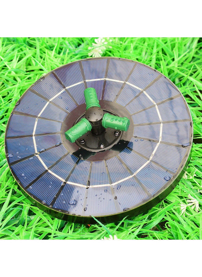 YQbest 6W Colorful Solar Fountain Pump With 360°Rotatable Nozzle RGB LED Light Water Battery Auto-Shut off 9 Inch Floating for Bird Bath Garden Small Pond  - Image 5
