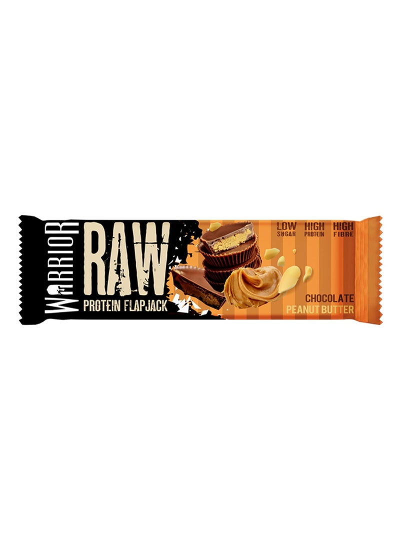 Warrior - Raw Protein Flapjacks - Chocolate Peanut Butter - (12 Bars) - Image 1