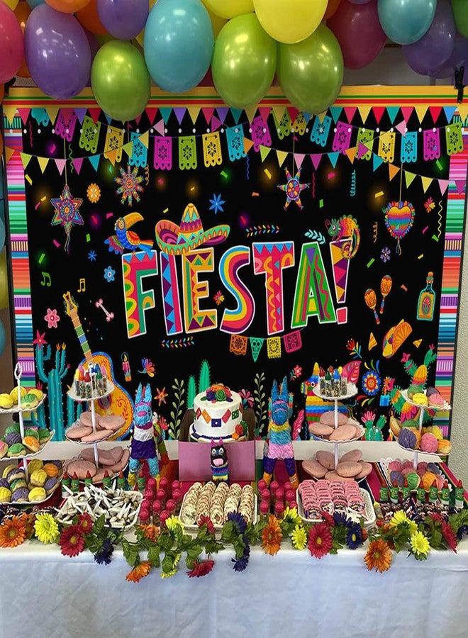 موكسيكا خلفية موتشيكا فييستا لحفلات مكسيكية، لافتة، زينة حفلات فييستا، مهرجان، كرنفال، ديكورات خلفية لحفلات سينكو دي مايو المكسيكية، 70.8 × 43.3 بوصة - Image 2