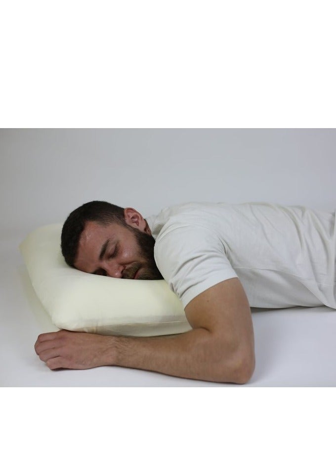 ماكس كمفورت وسادة سريرمميزه بشكلها الكلاسيكي الفندقي  , وساده من الميموري فوم الامريكي عالي الجودة للحصول علي اقصي قدر للراحه , لون ابيض - Image 2