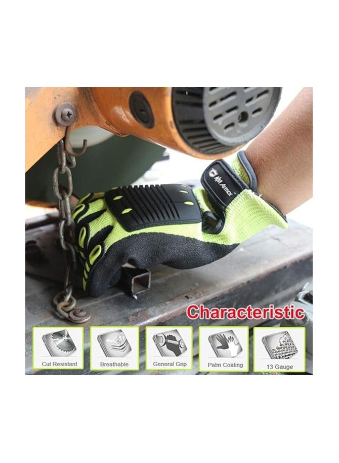 TA SPORT Cut Resistant Gloves, TI Sport Sgw610 Vibration Resistant Work Safety Glove  - Image 4