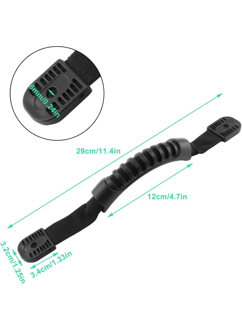 4 Pack Kayak Carry Handles, Kayak Accessories, Side Mount Carry Replacement Handles with Plastic Buckle for Kayak Paddle, Tandem Kayak, Canoe Boat & Lifetime Kayaks (Black) - Image 4