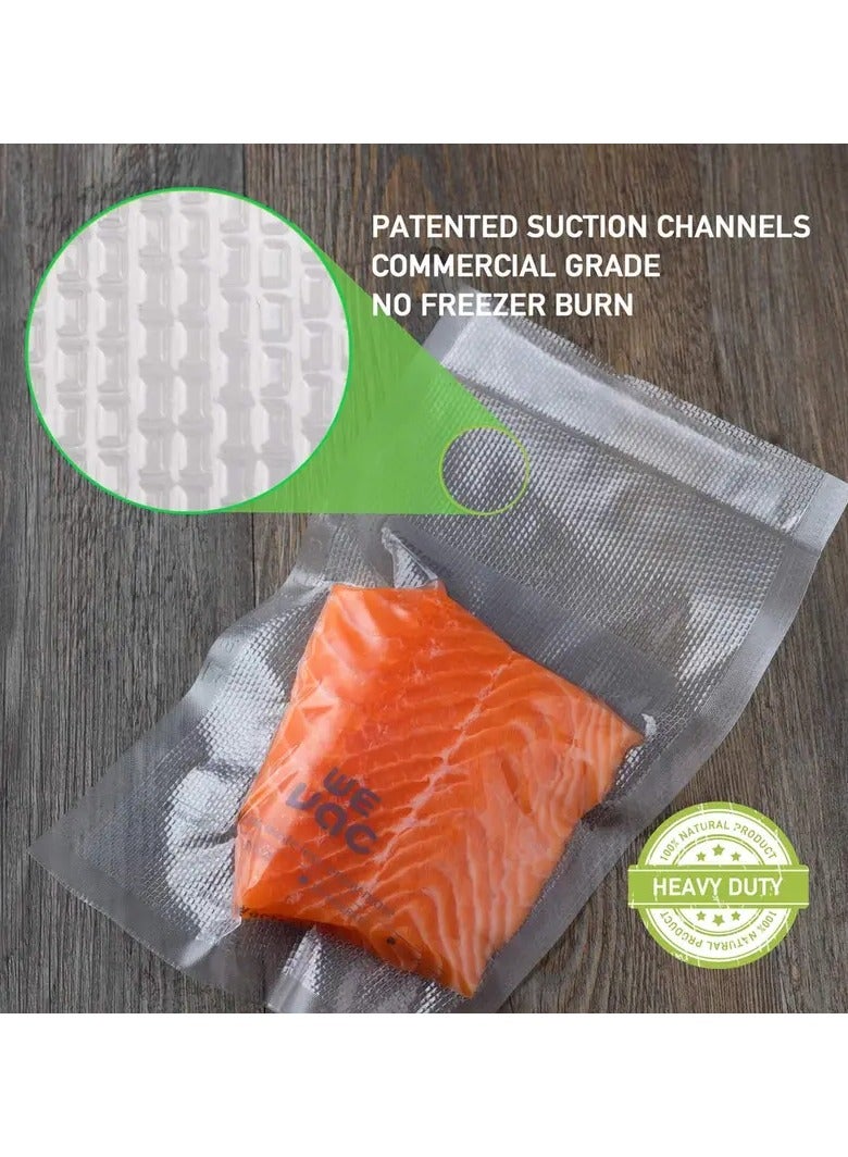 VacuumPal 2 rolls of vacuum food packaging bags, size 20 cm, length 500 cm, transparent - Image 4