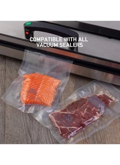 VacuumPal 2 rolls of vacuum food packaging bags, size 20 cm, length 500 cm, transparent  - Image 3