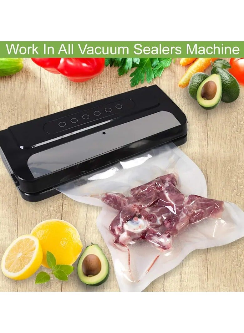 VacuumPal 2 rolls of vacuum food packaging bags, size 20 cm, length 500 cm, transparent - Image 5