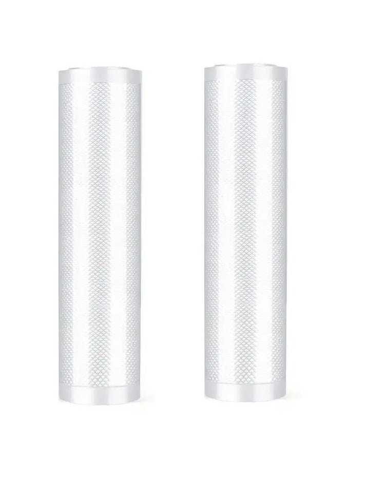 VacuumPal 2 rolls of vacuum food packaging bags, size 20 cm, length 500 cm, transparent - Image 1