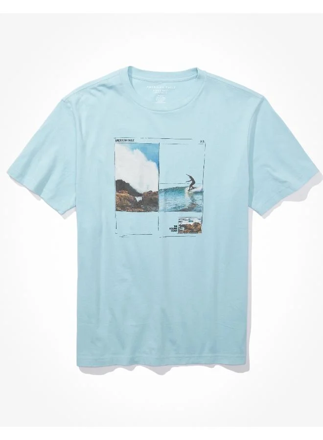 امريكان ايجل Graphic Crew Neck T-Shirt
