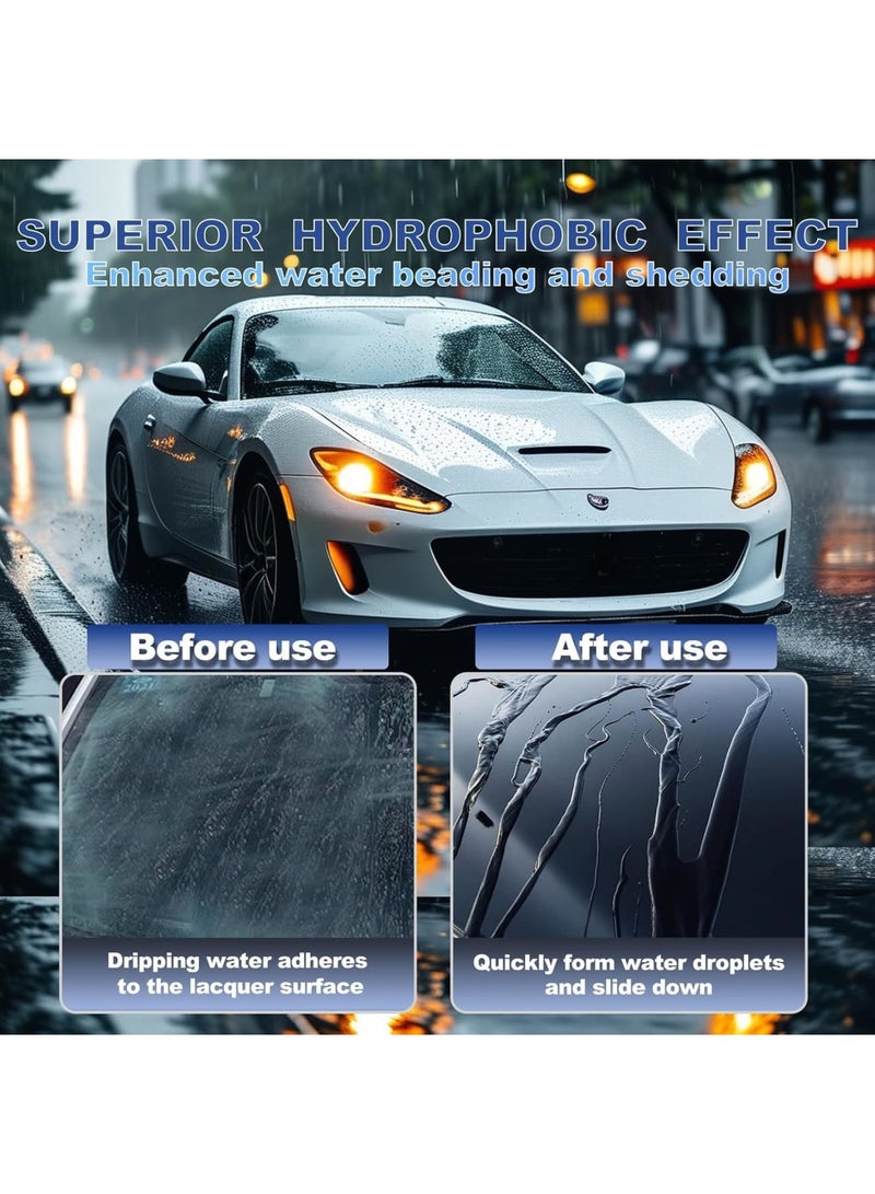 SYOSI Car Wax for Cars, Trucks and Motorcycles, 100% Natural Carnauba Wax for All Paint Types, Creates Mirror Gloss and Water Beading, UV Protection and Dirt Barrier, 70ML Easy Apply Formula (Clear)7 - Image 5