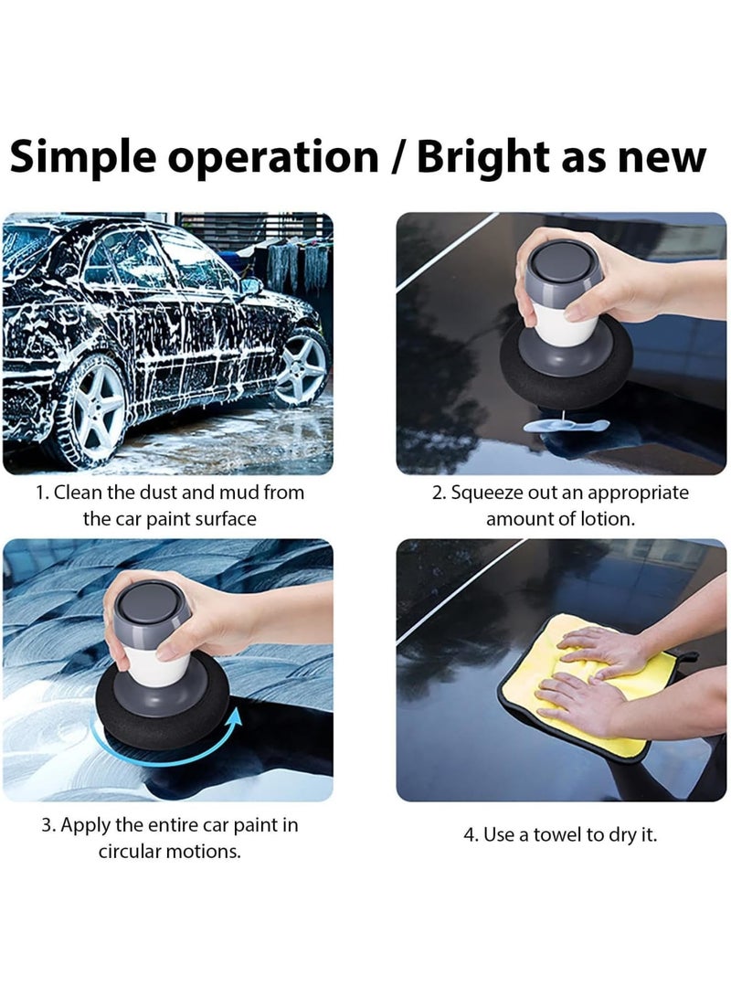 SYOSI Car Wax for Cars, Trucks and Motorcycles, 100% Natural Carnauba Wax for All Paint Types, Creates Mirror Gloss and Water Beading, UV Protection and Dirt Barrier, 70ML Easy Apply Formula (Clear)7 - Image 2