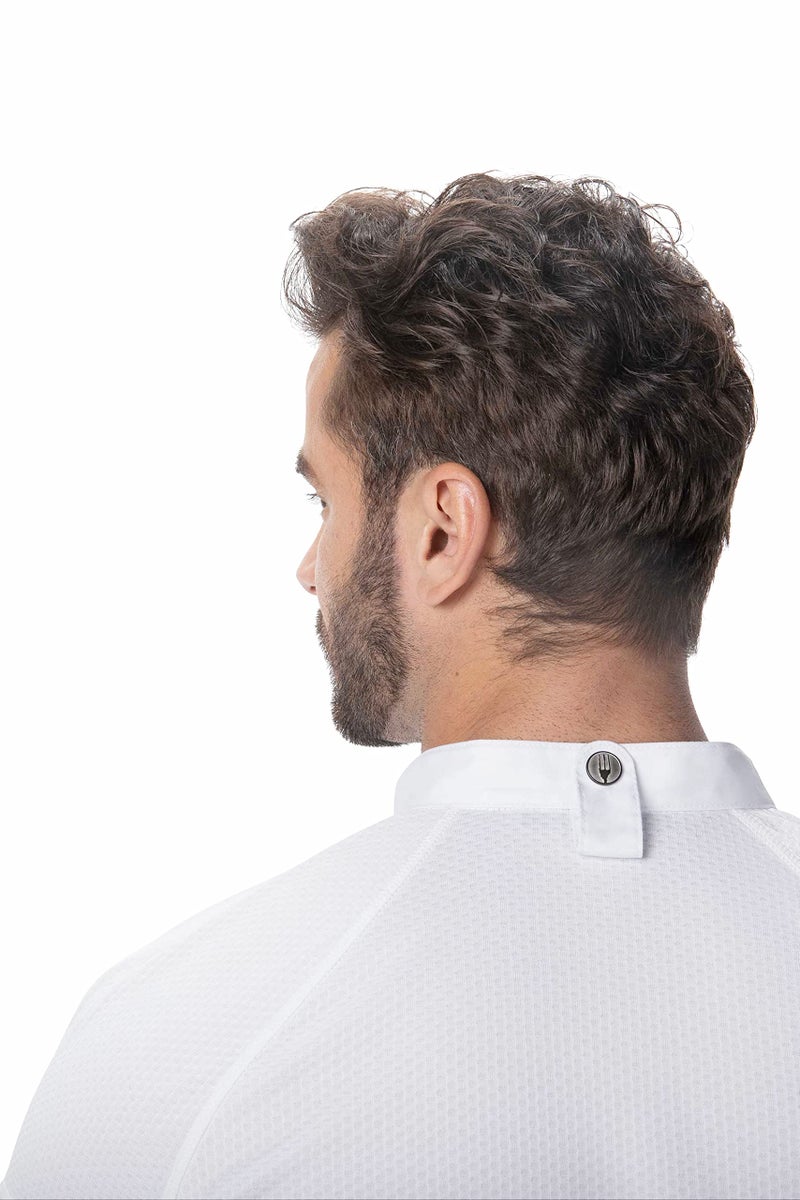 Chef Works Men's Tulum Chef Coat, White, Medium - Image 2