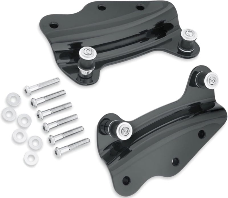 Eagle Skull 09-13 Gloss Black Detachable Sissy Bar Backrest 4 Point Docking Mount Hardware Kit for Harley Touring - Image 2