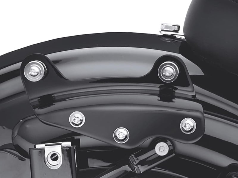 Eagle Skull 09-13 Gloss Black Detachable Sissy Bar Backrest 4 Point Docking Mount Hardware Kit for Harley Touring - Image 3