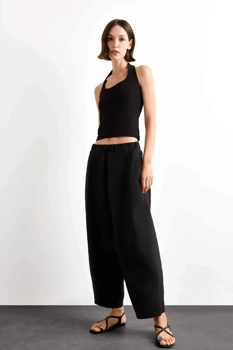 DeFacto Relax Fit Regular Hem Trousers