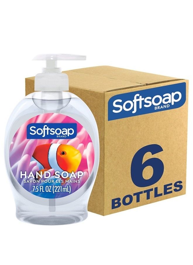 Softsoap Liquid Hand Soap, Aquarium Series - 7.5 Fl Oz (Pack of 6)  - Image 1