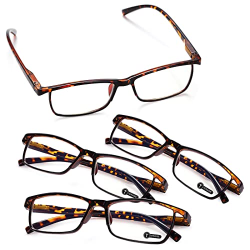 TERAISE Anti- UV Reading Glasses 4 Pairs Blue Light Blocking Reader Womens Mens (1.50X) - Image 1