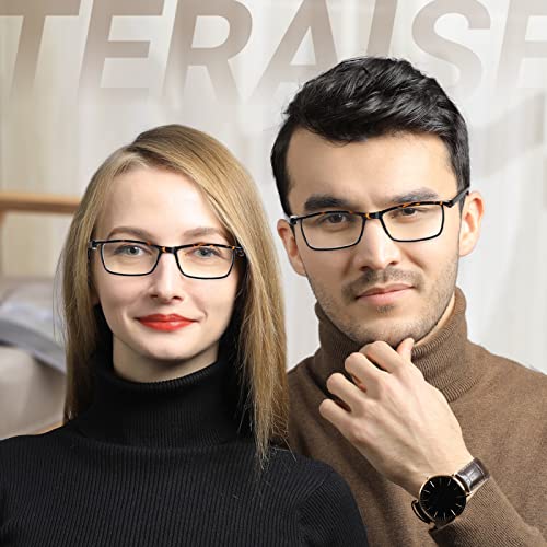 TERAISE Anti- UV Reading Glasses 4 Pairs Blue Light Blocking Reader Womens Mens (1.50X) - Image 5