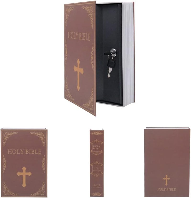 PACOLO Diversion Book Safe Storage Box (9.5"6"2.2"), Dictionary Secret Safe with Security Key Lock - Image 2