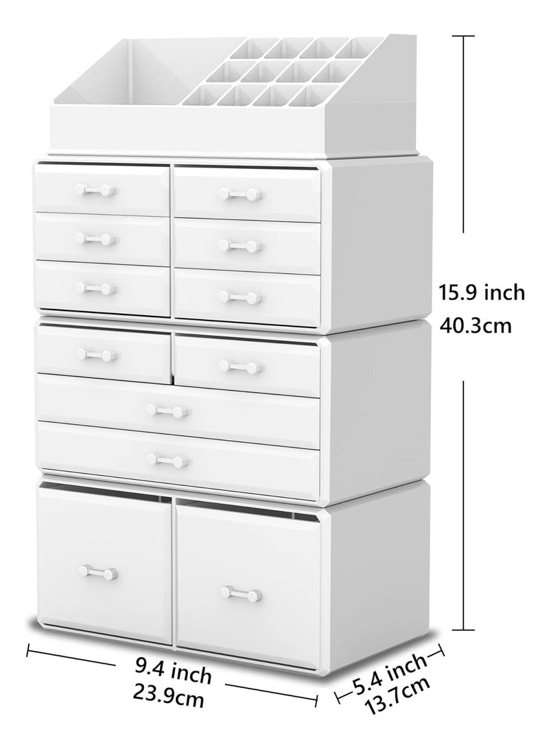 General Makeup Cosmetic Organizer Storage Drawers Display Boxes Case with 12 Drawers  - Image 2