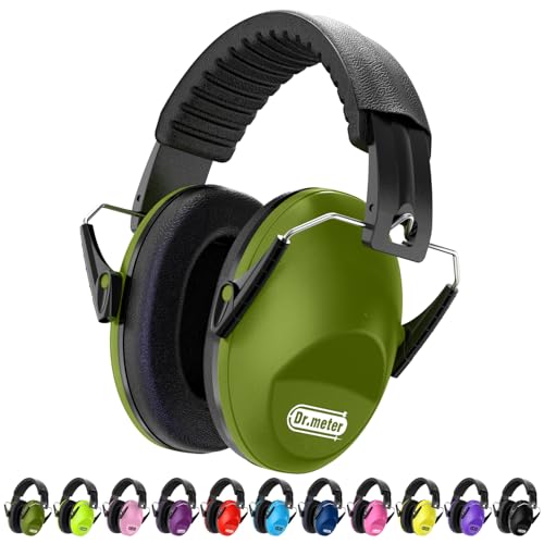 Dr.meter Noise Cancelling Ear Muffs: SNR27.4 Noise Cancelling Headphones for Autism with Adjustable Headband - Hearing Protection Ear Muffs for Kids Autism Sensory Monster Truck Demo Derby Mowing - Image 1