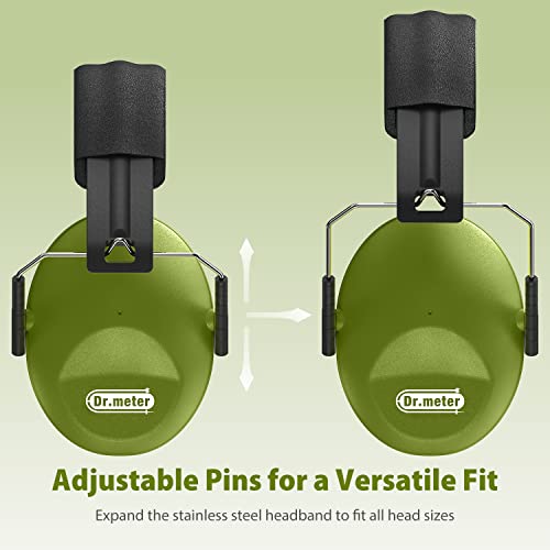 Dr.meter Noise Cancelling Ear Muffs: SNR27.4 Noise Cancelling Headphones for Autism with Adjustable Headband - Hearing Protection Ear Muffs for Kids Autism Sensory Monster Truck Demo Derby Mowing - Image 2