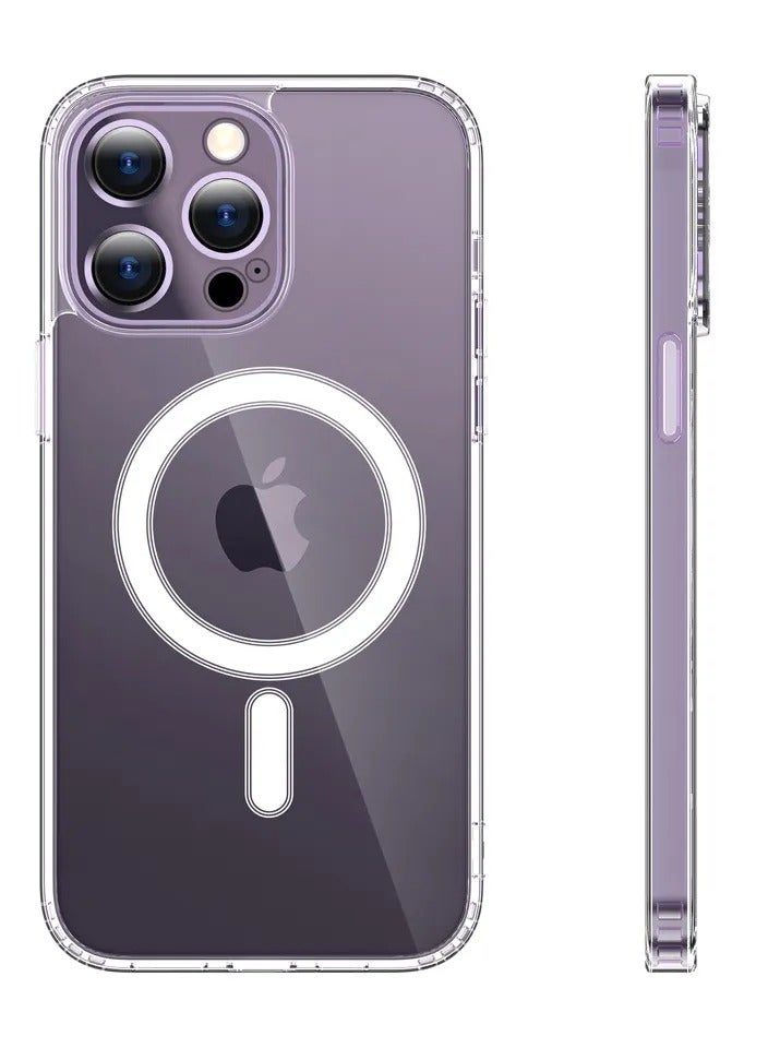 iPhone 15 Plus Magsafe Case Clear【N52 Stronger Magnets】【Shockproof Protection】iPhone 15 Plus Cover Anti-Yellow & Anti-Scratch, Ultra Slim, Magnetic Cover for 15 Plus Clear - Image 5