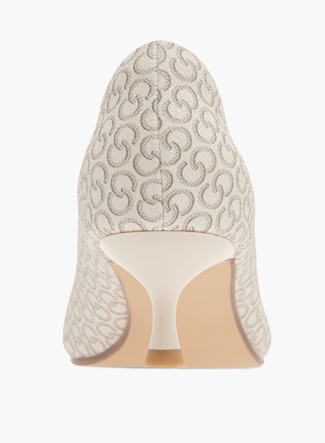 Celeste Womens Solid Slip-On Pumps With Pointed Toe And Kitten Heels - Image 3