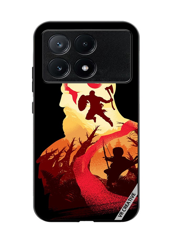 VR CREATIVE Protective Case Cover For Xiaomi Poco X6 Pro God Of War Design Multicolour - Image 1