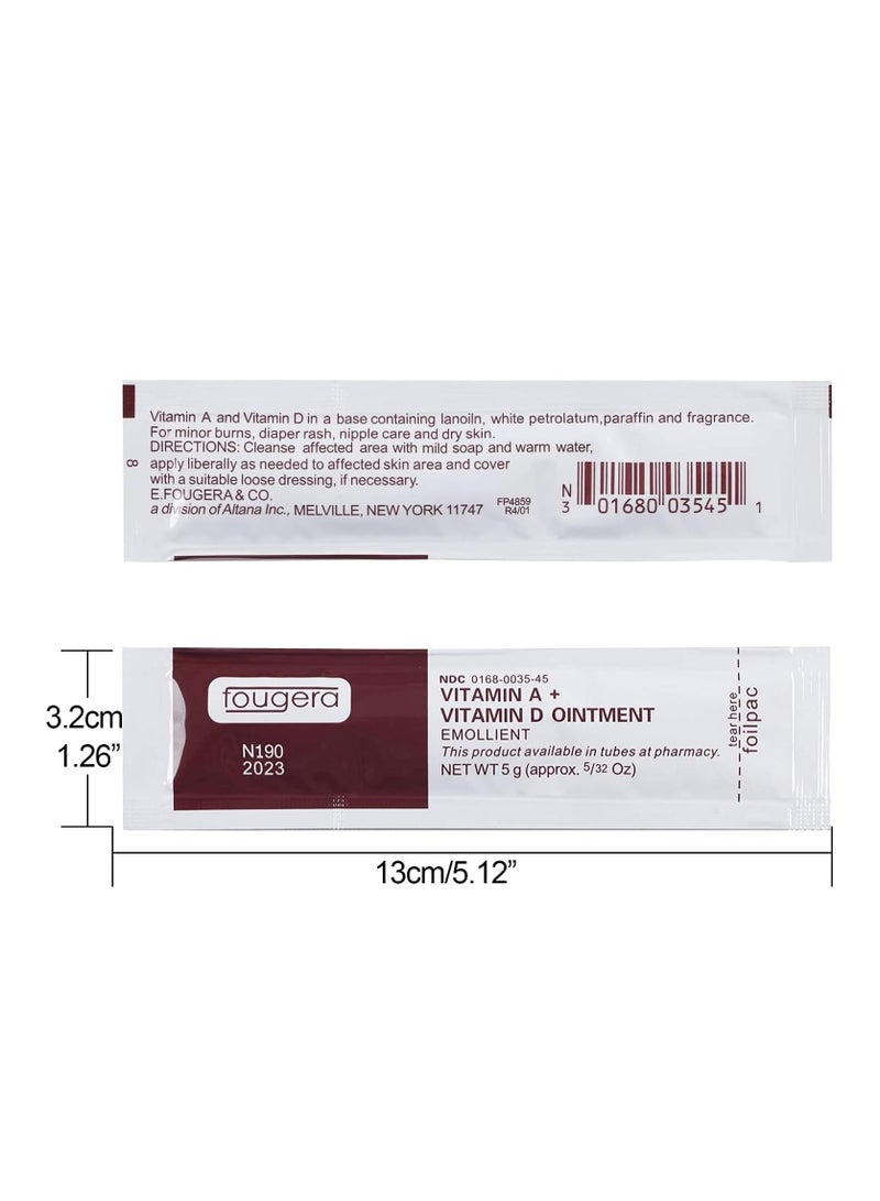 Tattoo Scar Repair Gel, 100Pcs Microblading Aftercare Ointment Vitamin A&D Anti Scar Tattoo Aftercare Cream for Makeup Microblading and Tattoo Healing Art Tattoo Supplies - Image 2