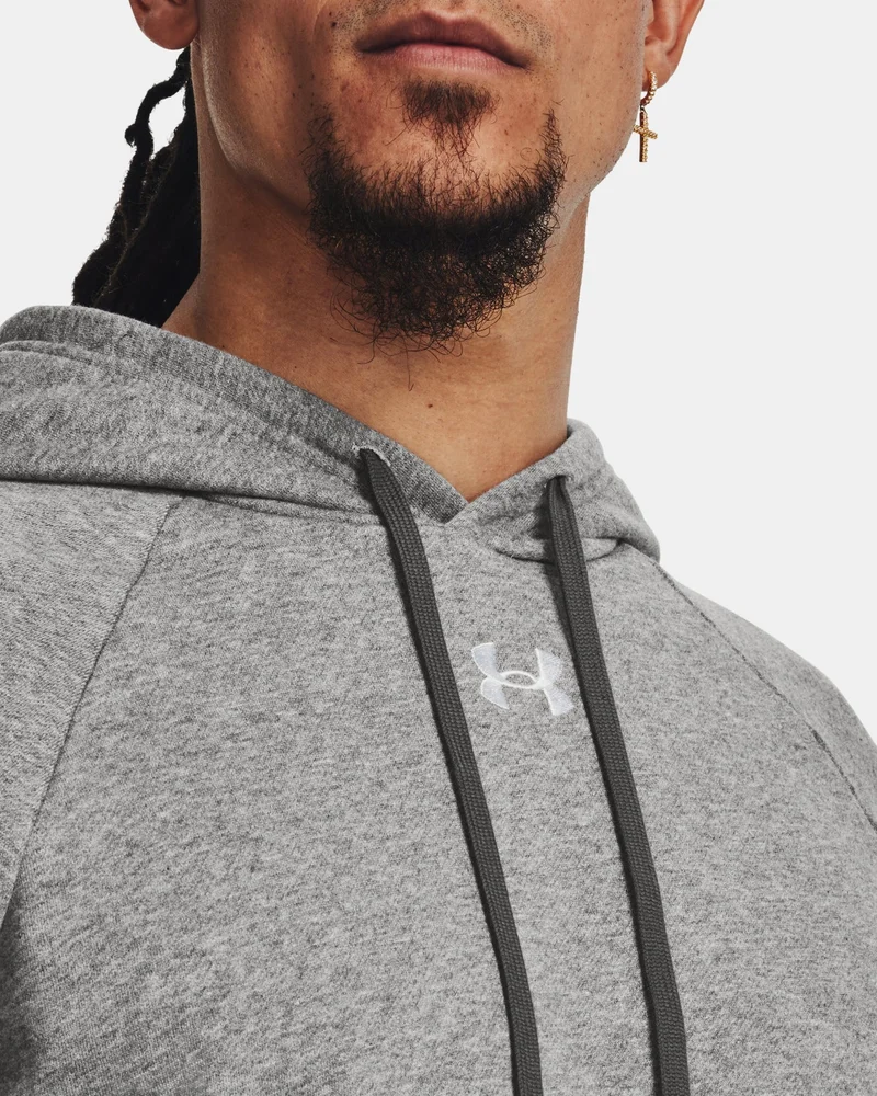 Under Armour Grey Men's UA Rival Fleece Hoodie for Men | Best Price UAE