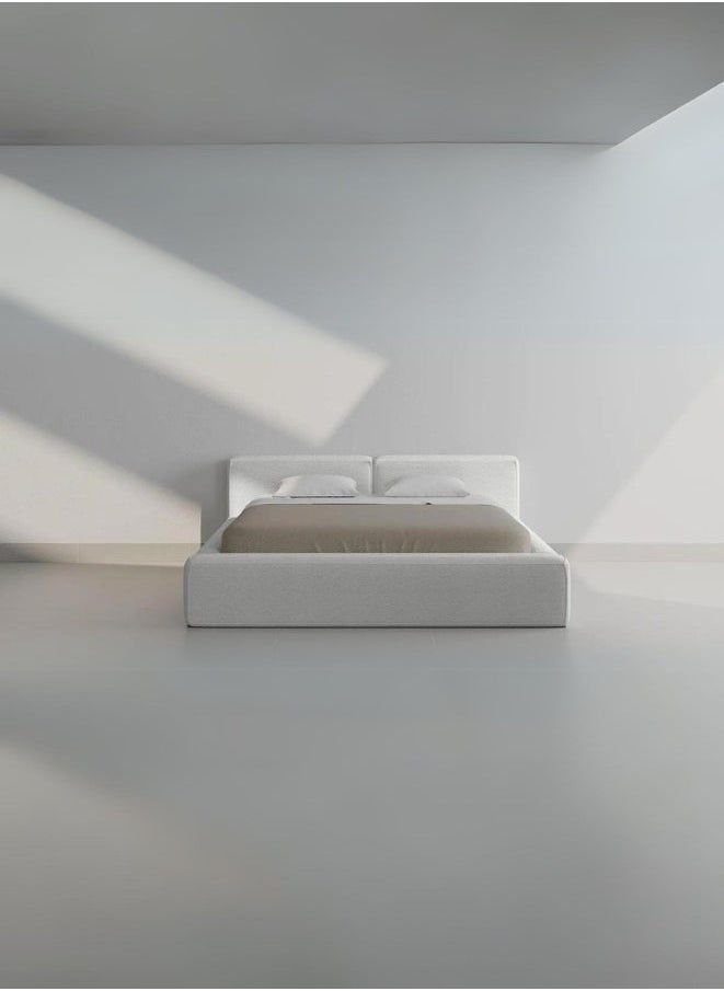 Bed and Mattress Zone Derrel Coco Bed 200x150 Queen Size White Color  - Image 1