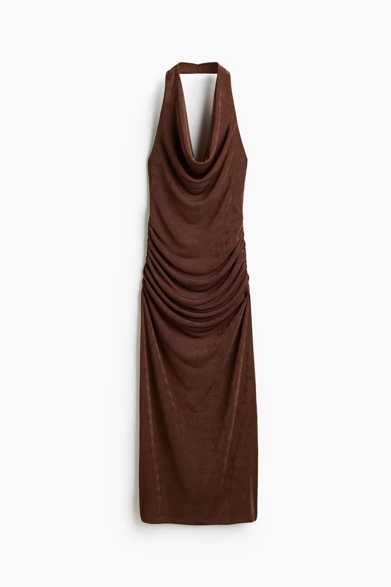 H&M  Cowl-neck halterneck dress for Women | Best Price UAE