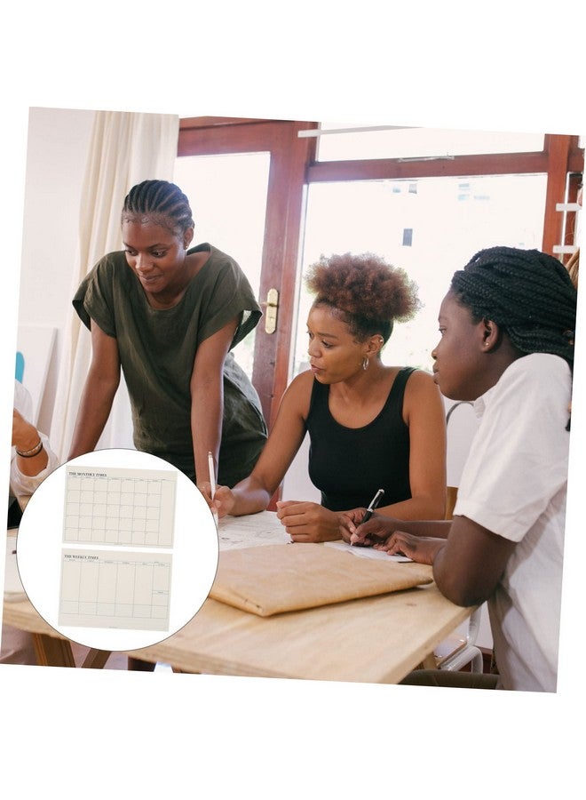 ستوبوك دفتر ملاحظات STOBOK ممزق من قطعتين، دفتر ملاحظات يومي للشهر، دفتر ملاحظات للتخطيط للوقت، قائمة مهام أسبوعية، مخطط إداري، دفتر ملاحظات للطلاب، دفتر ملاحظات للتقويم، جدول أعمال المنزل، أجندة - Image 3