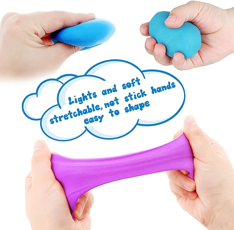 Promote Trader Clay 48 Pcs Art Air Dry Clay(4 Pack of 12 Color), Colorful Children Modeling Soft Clay with Tools, Creative Art DIY Crafts, Craft Materials for Decoration Items+ Glitter - Image 3