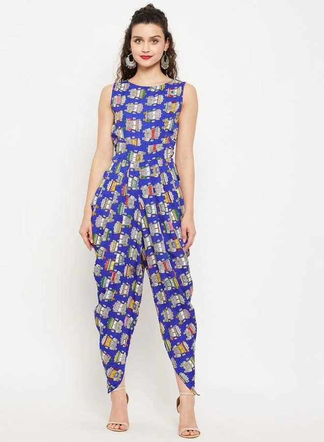 Uptownie Elasticated Ethnic Dhoti Jumpsuit