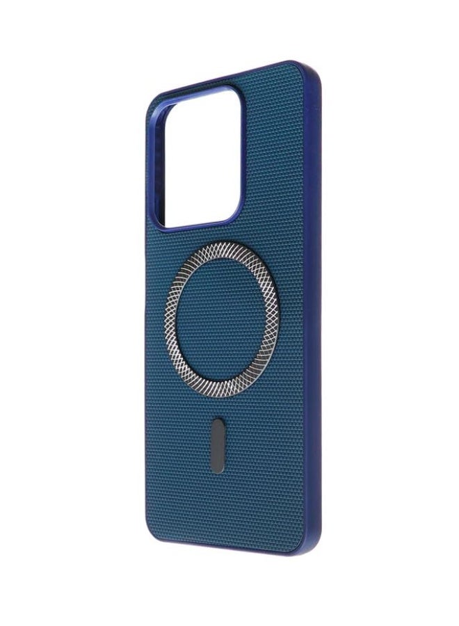 Plastic Back Cover For Realme C63, Blue - Image 3
