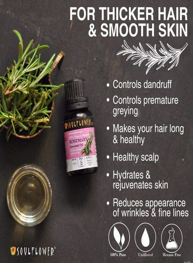 Soulflower Onion Hair Oil & Rosemary Essential Oil | Hair Growth, Nourishment, Hair Fall | Ratanjot Herb, Amla & Ashwagandha | Cold-Pressed, Pure, & Natural - Image 5