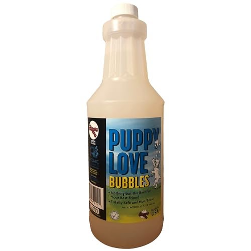 Atomic Bubbles Puppy Love Bubbles 4 oz Bacon Scented Bubbles for Dogs - Image 1