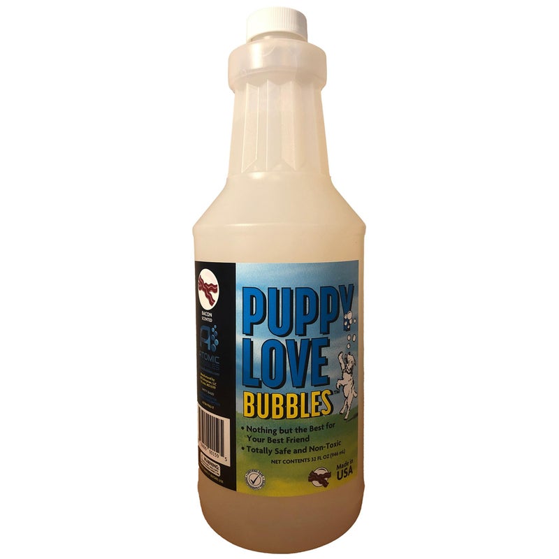 Atomic Bubbles Puppy Love Bubbles 4 oz Bacon Scented Bubbles for Dogs - Image 2