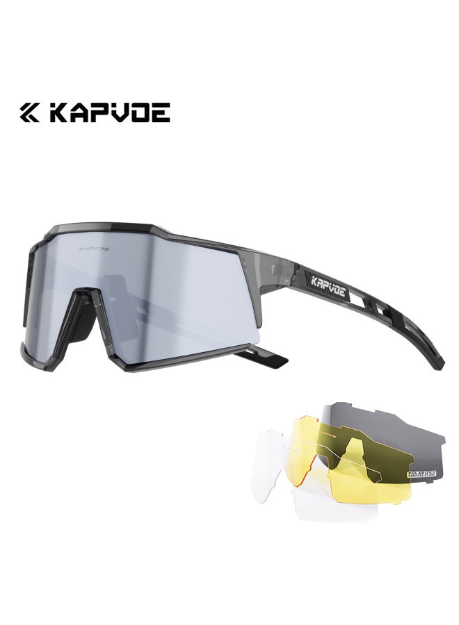 KAPVOE Cycling Glasses Sports Glasses Mountain Road Bicycle Outdoor Cycling Windproof Sand Goggles - Image 1