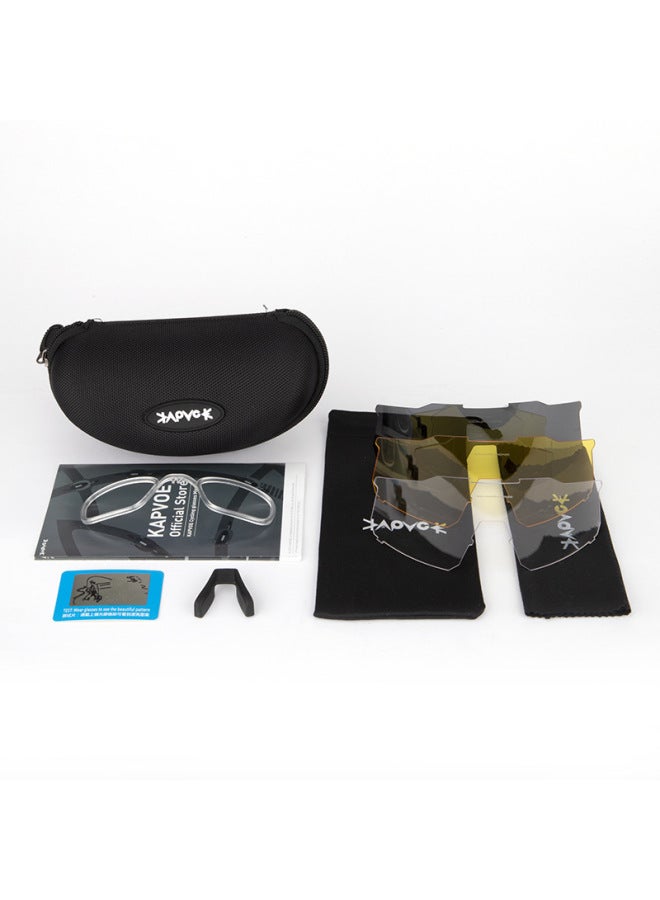 KAPVOE Cycling Glasses Sports Glasses Mountain Road Bicycle Outdoor Cycling Windproof Sand Goggles - Image 4