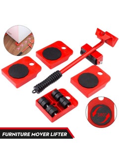 Mishrit Mishrit Furniture Sliders Kit, Heavy Duty Furniture Lifter with 4 Sliders for Easily Safely Moving, Furniture Slides Kit Appliance Roller Suitable for Heavy Furniture, 360 Degree Rotatable Pads  - Image 2