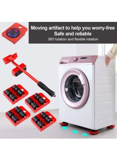 Mishrit Mishrit Furniture Sliders Kit, Heavy Duty Furniture Lifter with 4 Sliders for Easily Safely Moving, Furniture Slides Kit Appliance Roller Suitable for Heavy Furniture, 360 Degree Rotatable Pads  - Image 5