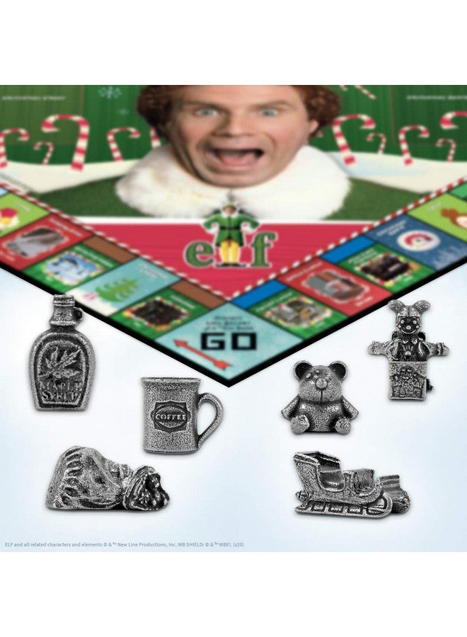 USAopoly مونوبولي إلف | مستند إلى فيلم الكوميديا الكريسماس إلف | لعبة مونوبولي قابلة للجمع تضم مواقع مألوفة ولحظات أيقونية | مرخصة رسميًا من مونوبولي - Image 4